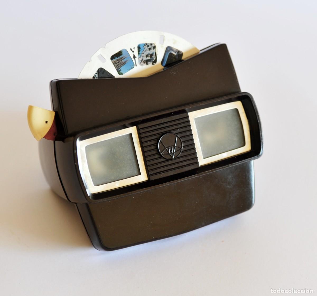 C&aacute;mara de fotos: Visor estereosc&oacute;pico vintage de baquelita, marca View Master Sawyers, Made in Belgium. Original