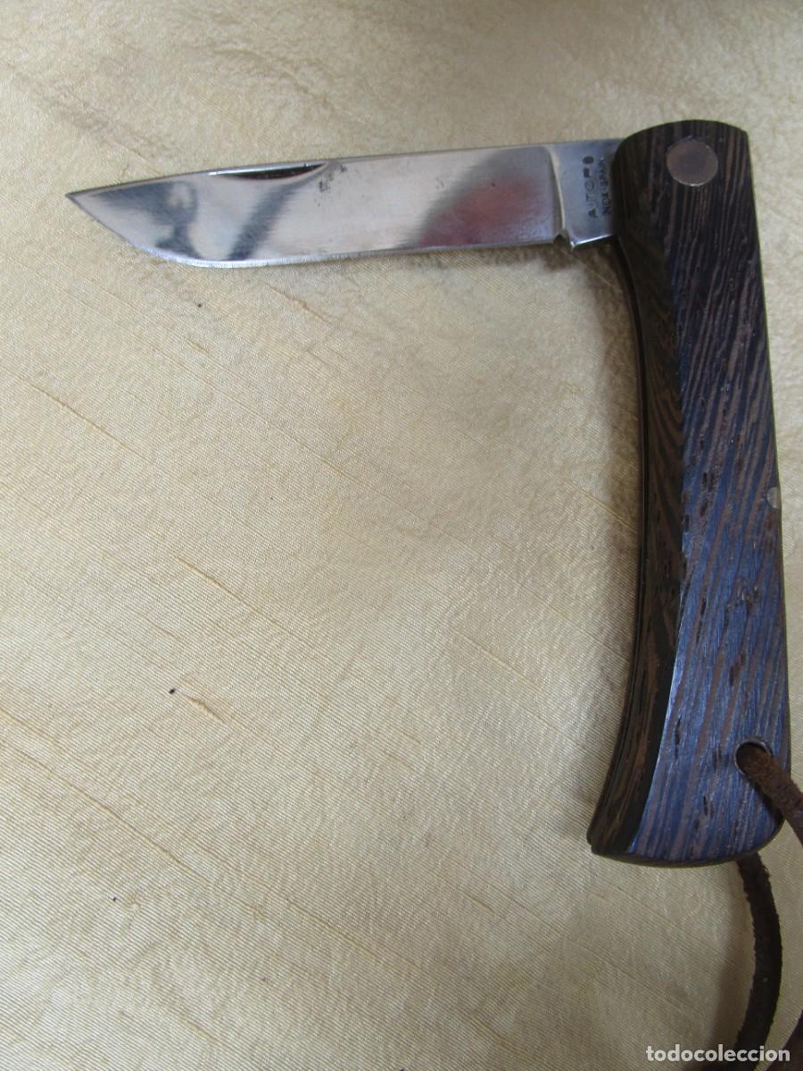 C&aacute;mara de fotos: NAVAJA BOLSILLO &rdquo; AITOR INOX &rdquo;- CACHAS MADERA , HOJA 7CM, EXCELENTE CONSERVACION. SIN USO PREVIO.+