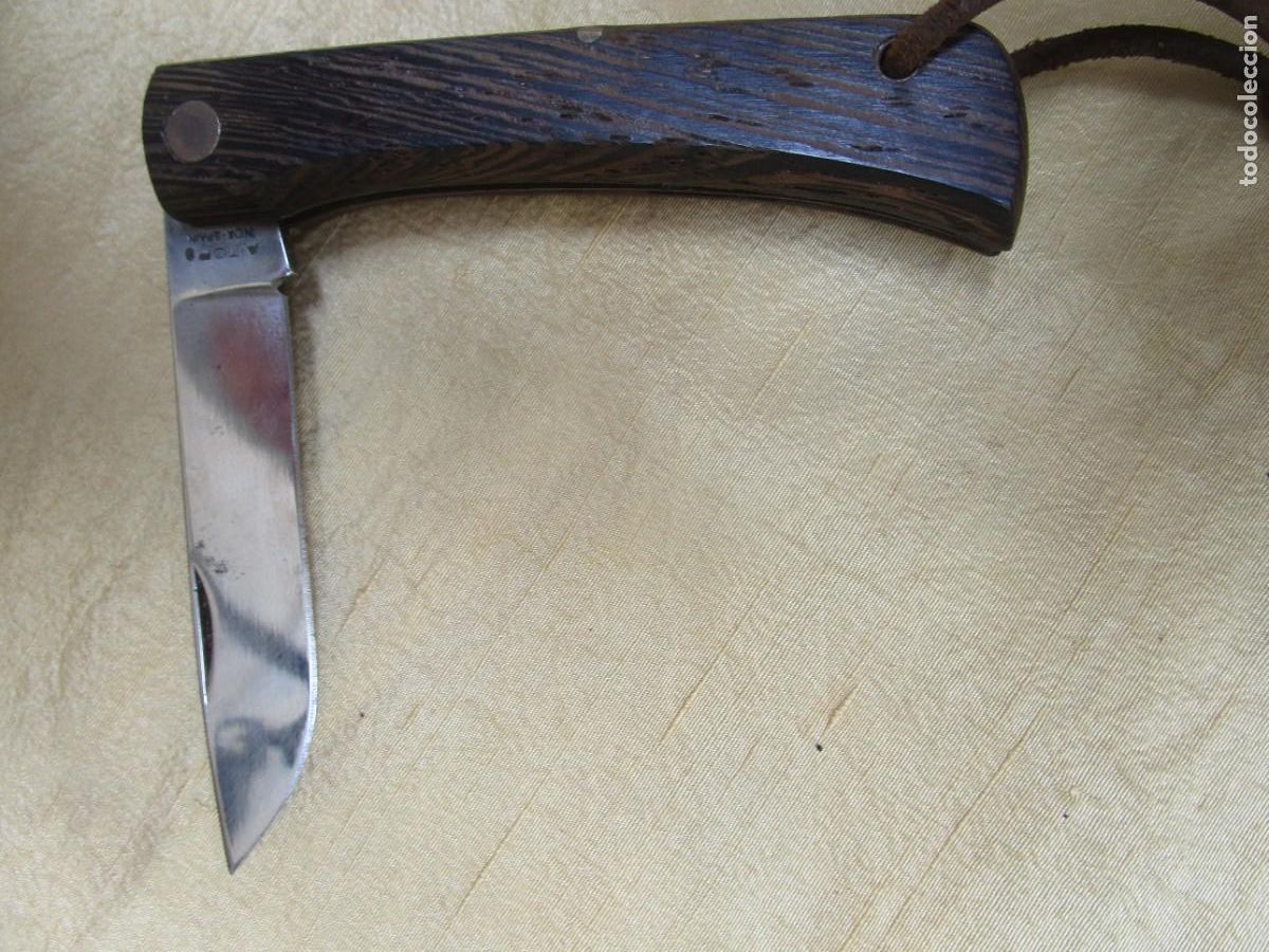 C&aacute;mara de fotos: NAVAJA BOLSILLO &rdquo; AITOR INOX &rdquo;- CACHAS MADERA , HOJA 7CM, EXCELENTE CONSERVACION. SIN USO PREVIO.+
