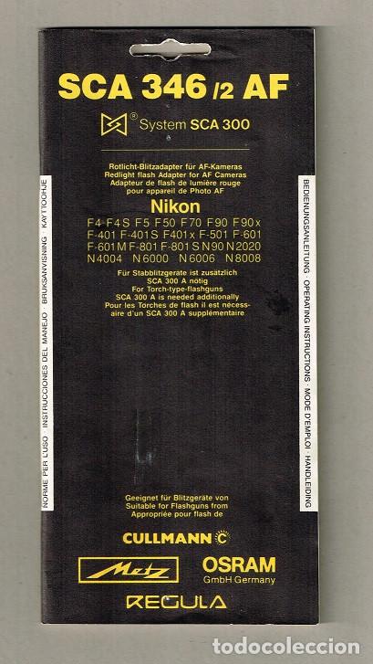 Fotokamera: Flash Nikon SCA 346 - Manual de Instrucciones