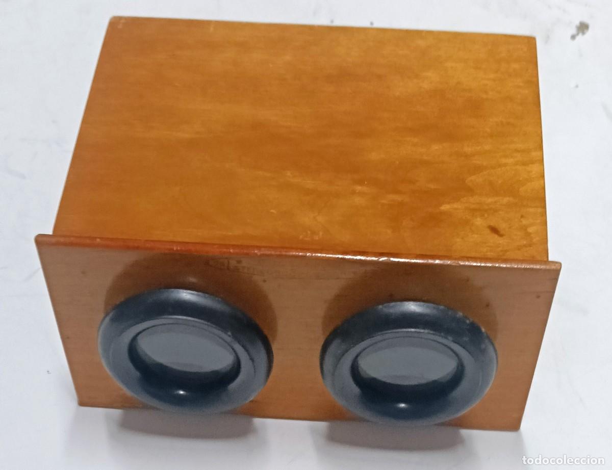C&aacute;mara de fotos: ANTIGUO VISOR DE MADERA FORMATO 6 X 13 CM. - Foto 2
