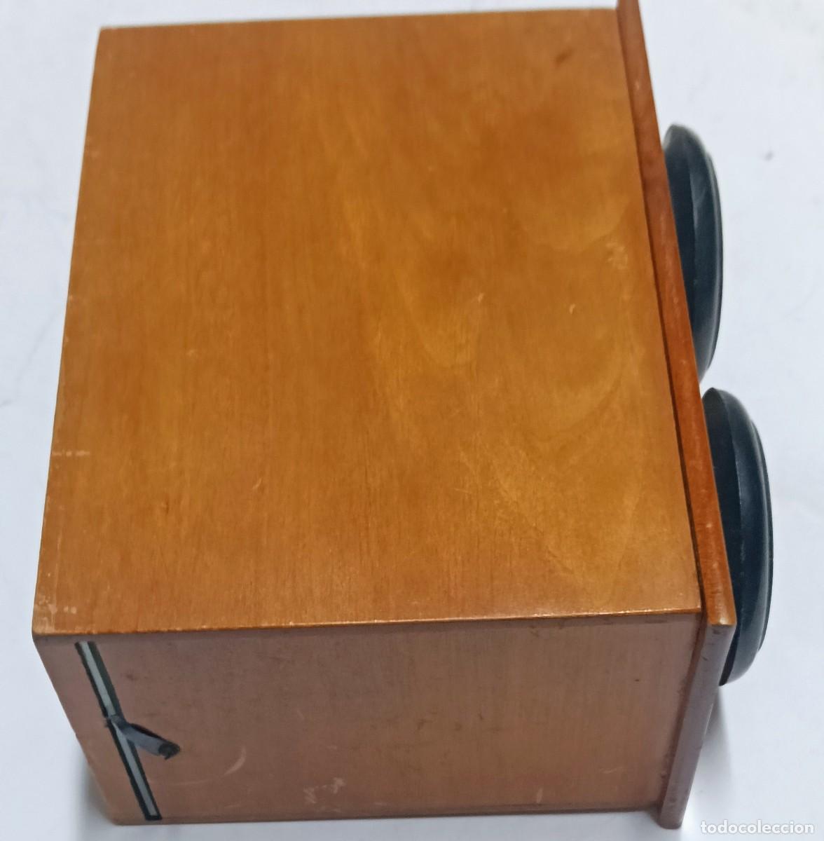 C&aacute;mara de fotos: ANTIGUO VISOR DE MADERA FORMATO 6 X 13 CM. - Foto 5