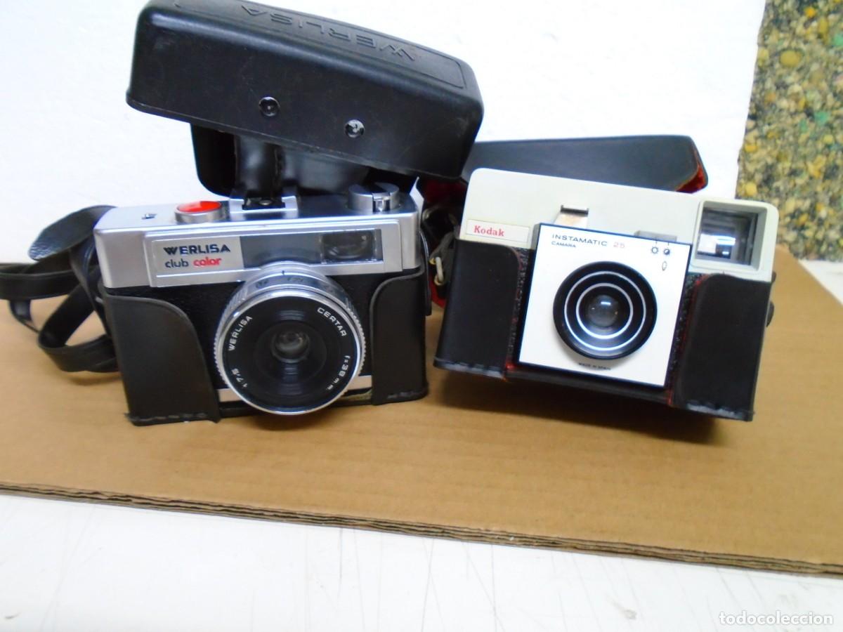 Fotokamera: LOTE DE 2 CAMARAS FOTOGRAFICAS VINTAGE,WERLISA CLUB COLOR Y KODAK INSTAMATIC 25.