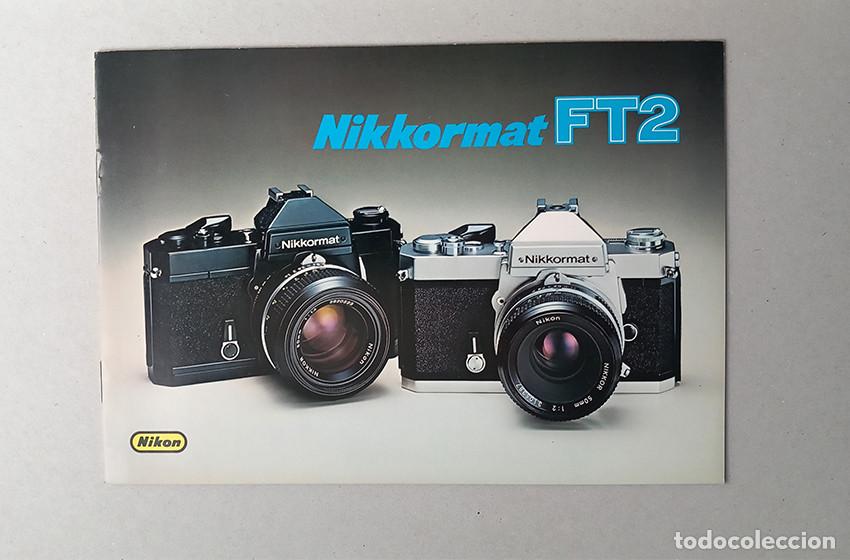 Fotokamera: Nikkormat FT2. Folleto promocional en espa&ntilde;ol. 1976
