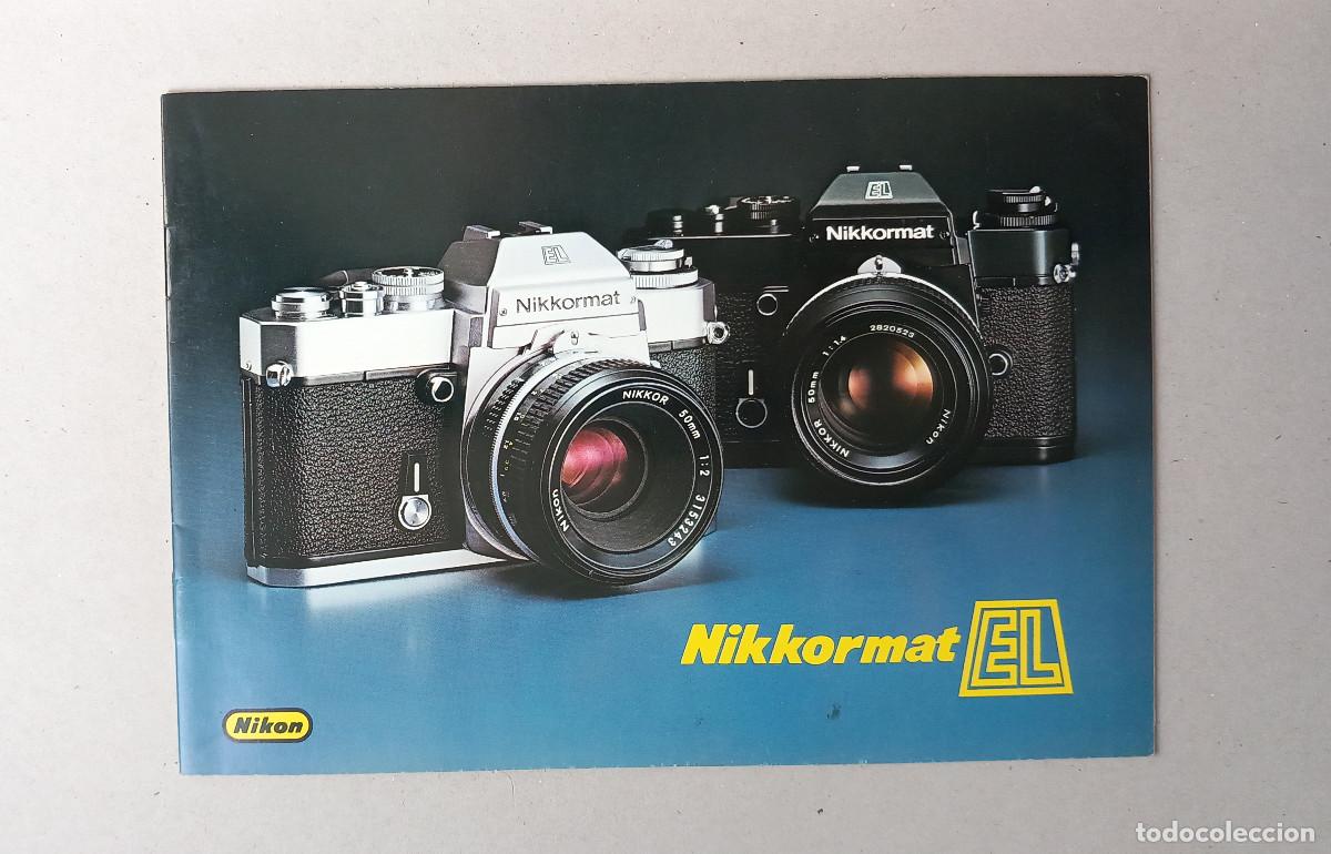 Fotokamera: Nikkormat EL. Folleto promocional en espa&ntilde;ol. 1976