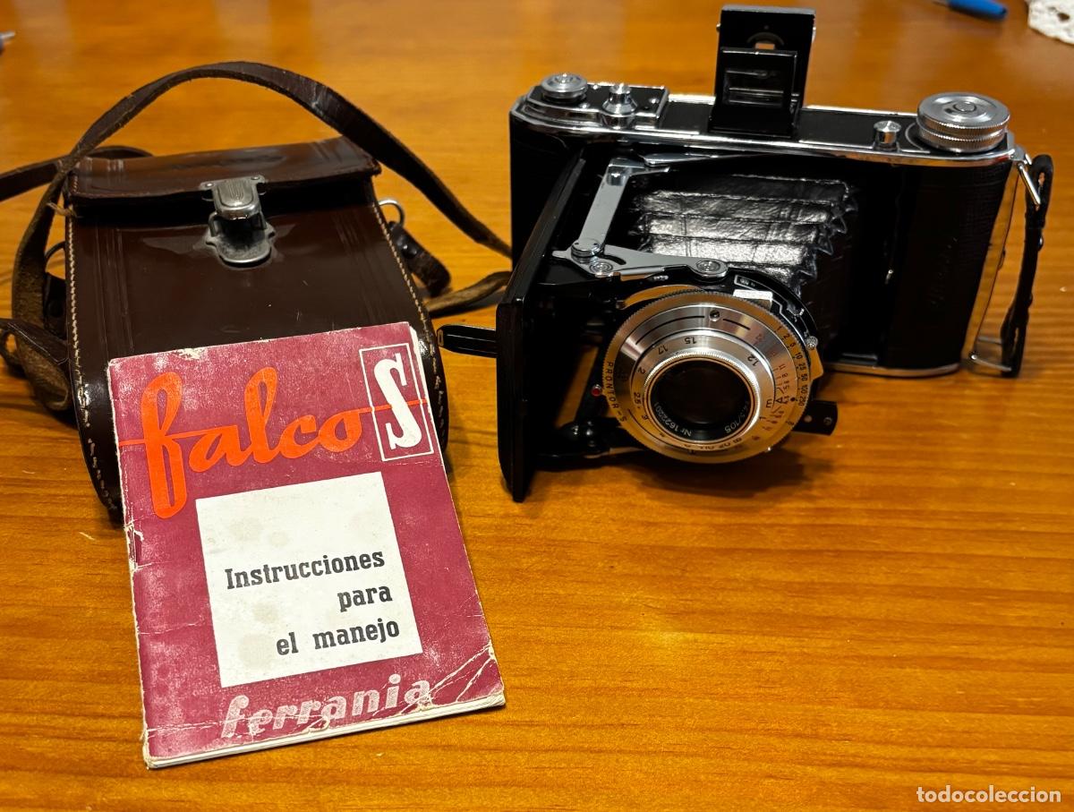 C&aacute;mara de fotos: C&aacute;mara anal&oacute;gica vintage Ferrania + Funda de cuero original + instrucciones