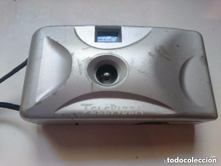 C&aacute;mara de fotos: camara analogica de telepizza promocional antigua-cuerpo de plastico gris plateado-no se si funciona