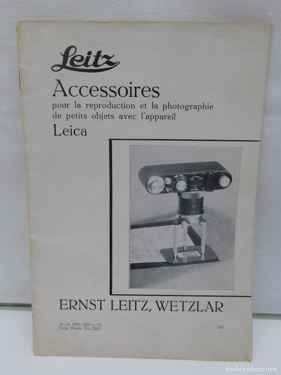 C&aacute;mara de fotos: FOLLETO ACCESORIOS LEICA 1932 - LEICA ERNST LEITZ WETZLAR