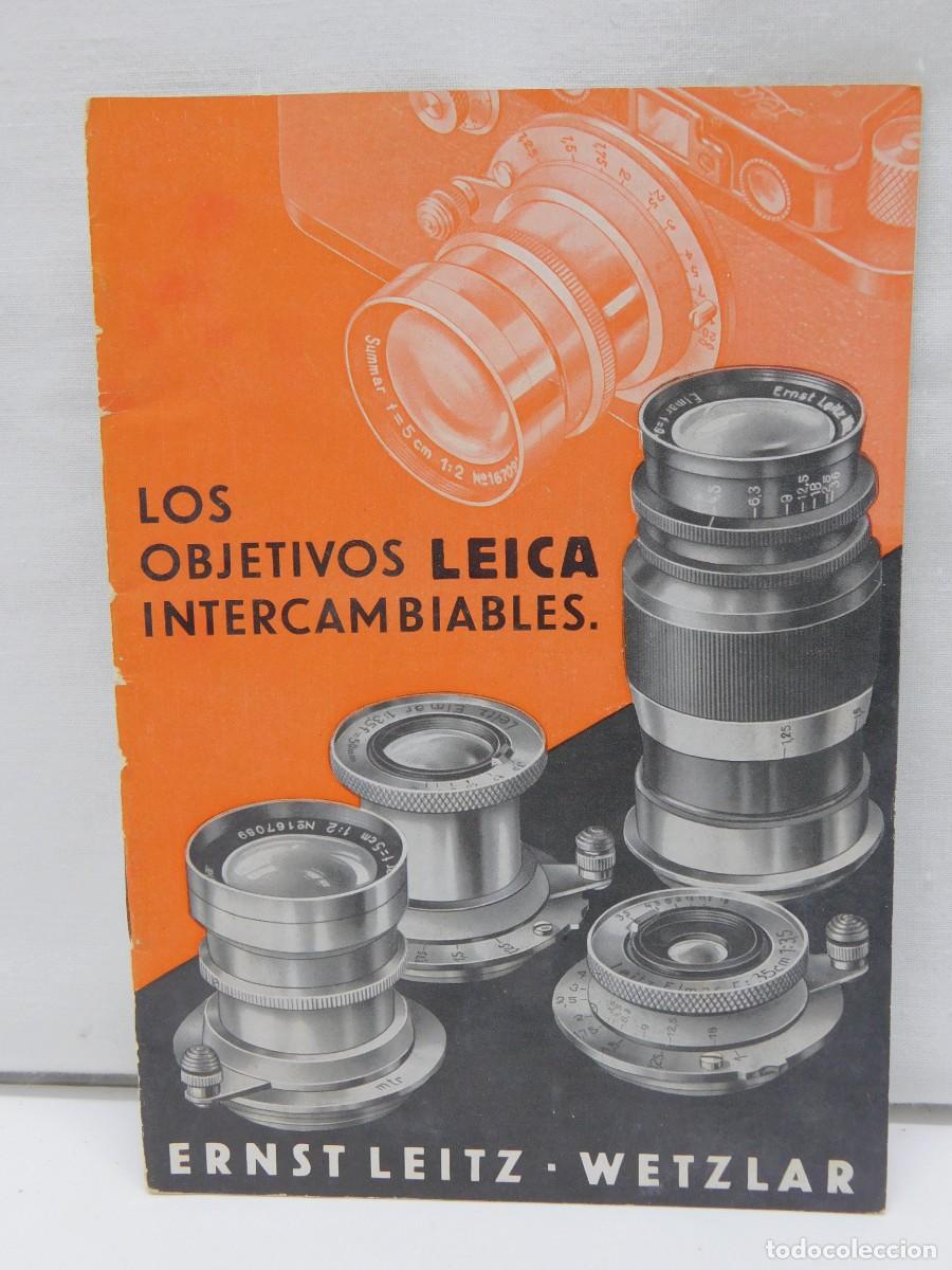 C&aacute;mara de fotos: FOLLETO LEICA 1934 - LEICA ERNST LEITZ WETZLAR - OBJETIVOS LEICA INTERCAMBIABLES