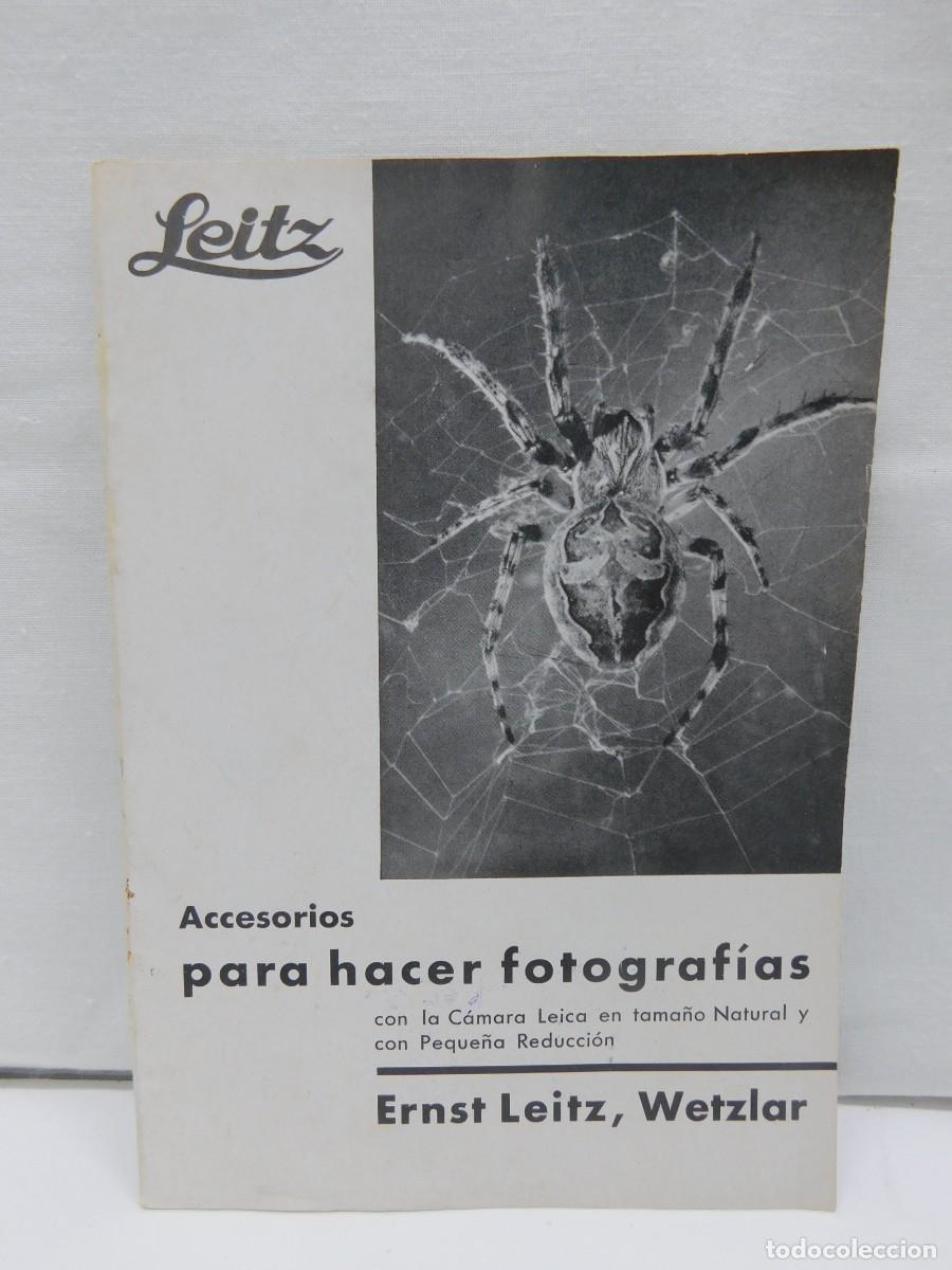 C&aacute;mara de fotos: FOLLETO LEICA 1935 - LEICA ERNST LEITZ WETZLAR - ACCESORIOS PARA HACER FOTOGRAFIAS