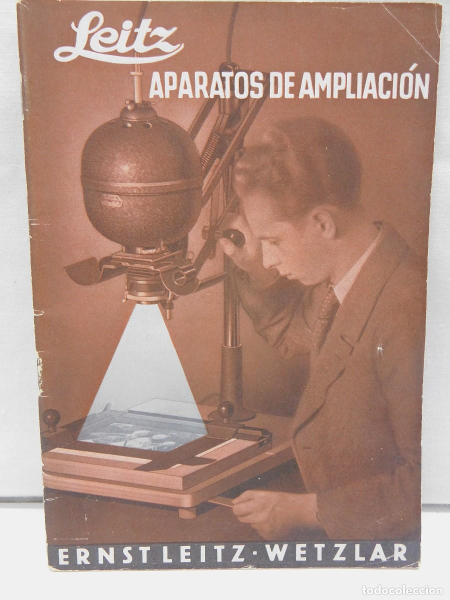 C&aacute;mara de fotos: FOLLETO LEICA 1936 - LEICA ERNST LEITZ WETZLAR - APARATOS DE AMPLIACI&Oacute;N