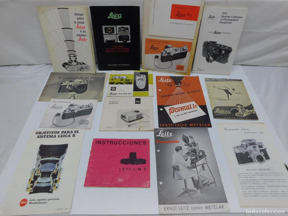 C&aacute;mara de fotos: LOTE FOLLETOS Y CAT&Aacute;LOGOS LEICA - LEICA ERNST LEITZ WETZLAR