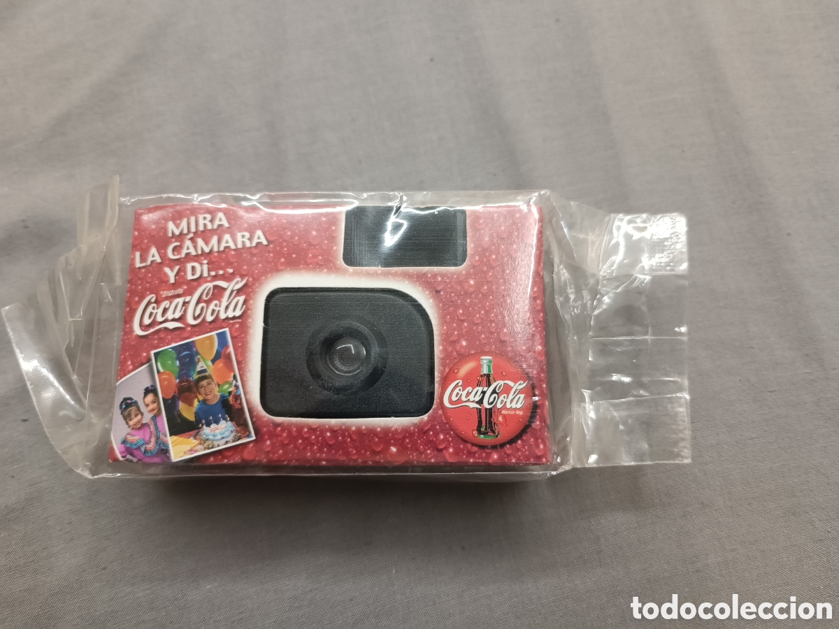 C&aacute;mara de fotos: C&aacute;mara fotogr&aacute;fica promocional Coca-Cola vintage &ndash; Embalaje original