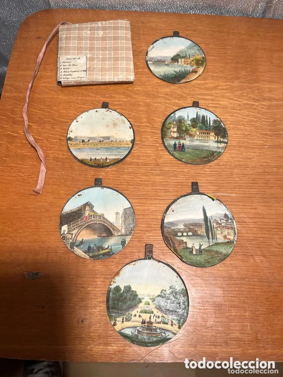 C&aacute;mara de fotos: PRECINE, POLORAMA POANOPTICO, CAJA CON SUS DIAFRAGMAS, METAL Y PAPEL. 1830-1850.