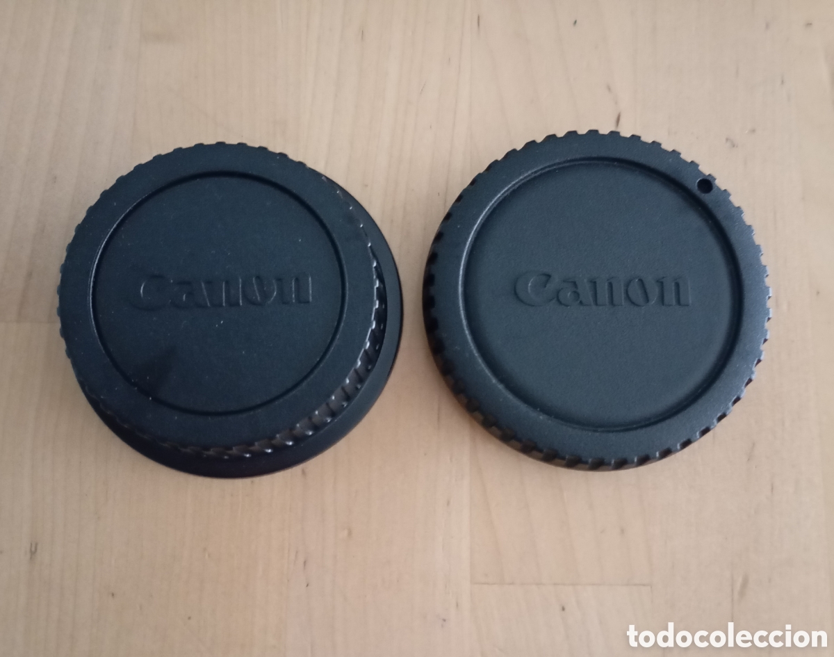 C&aacute;mara de fotos: Juego set de 2 tapas originales Canon tapa de cuerpo para c&aacute;mara + tapa trasera para objetivo # foto