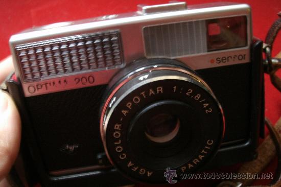 C&aacute;mara de fotos: AGFA OPTIMA 200 sensor...ALEMANIA 1969..EN SU FUNDA ORIGINAL Y FUNCIONANDO - Foto 10