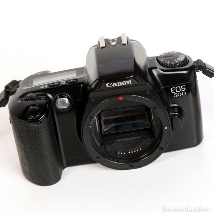 C&aacute;mara de fotos: CANON EOS 500 - AUTOFOCO - FLASH - CARRETE NORMAL 35MM - FUNCIONA - Foto 1