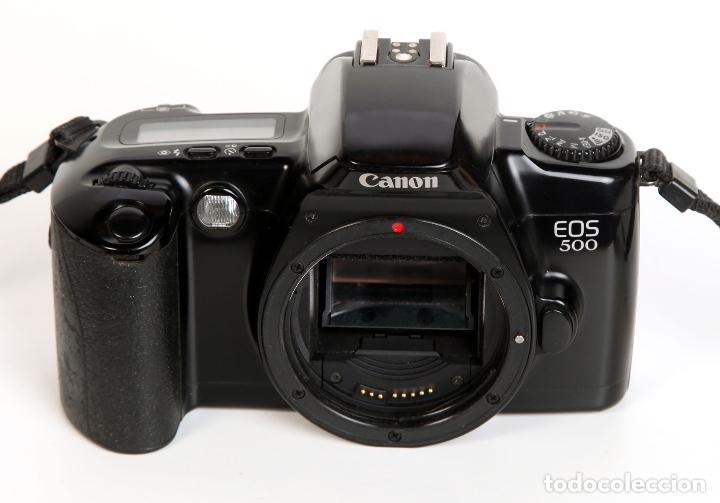 C&aacute;mara de fotos: CANON EOS 500 - AUTOFOCO - FLASH - CARRETE NORMAL 35MM - FUNCIONA - Foto 4