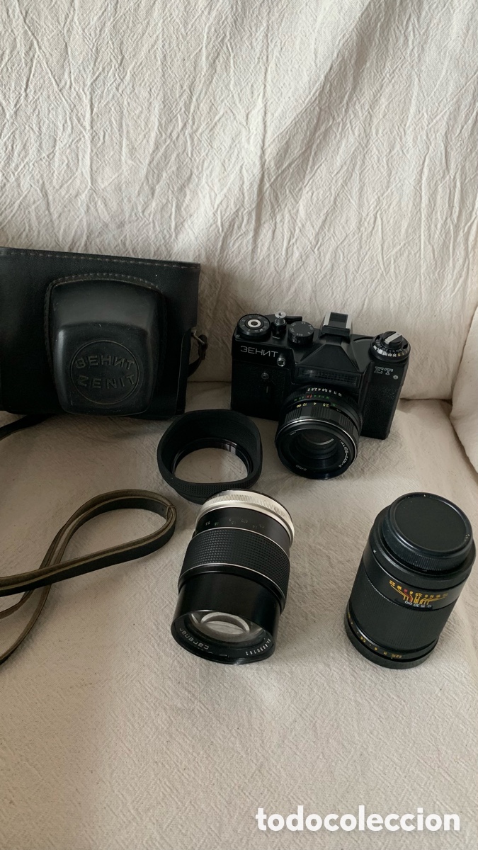 C&aacute;mara de fotos: C&aacute;mara r&eacute;flex ZENIT-E 3 EHNT con accesorios - Foto 8