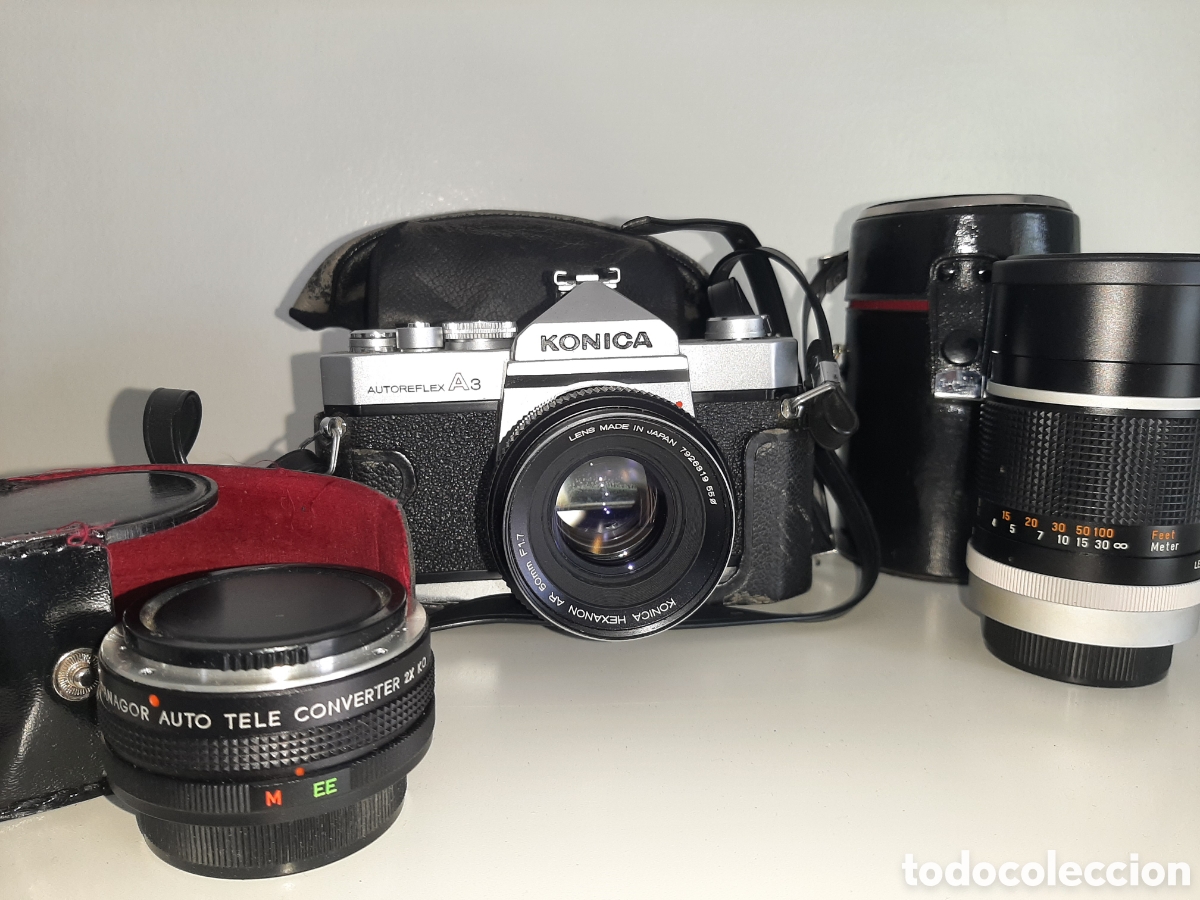 C&aacute;mara de fotos: C&aacute;mara KONIKA Autoreflex A3 + objetivos - Foto 3