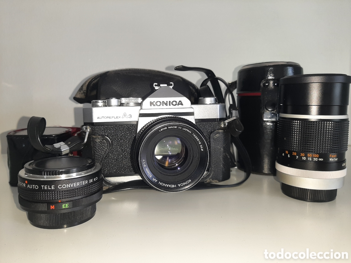 C&aacute;mara de fotos: C&aacute;mara KONIKA Autoreflex A3 + objetivos - Foto 1