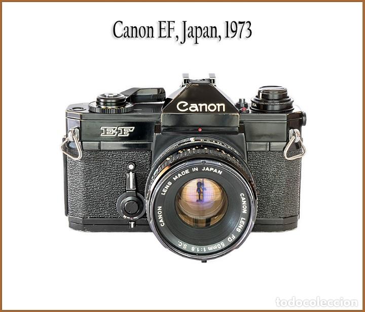 Cámara de fotos: CANON EF, EXTRAORDINARIA REFLEX JAPONESA DE 1973. MUY BIEN CONSERVADA. - Foto 1 - 169072568