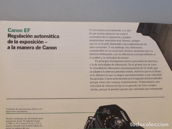 C&aacute;mara de fotos: C&Aacute;MARA REFLEX CANON - MODELO EF - AUTOM&Aacute;TICA Y MANUAL. CON CONTROL MEC&Aacute;NICO Y ELECTR&Oacute;NICO. - Foto 15