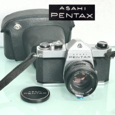 Cámara de fotos: PERFECTA!! PENTAX ASAHI SP 1000-JAPAN 1973 + FUNDA-CÁMARA DE FOTOS RÉFLEX 35 MM-SPOTMATIC SP1000