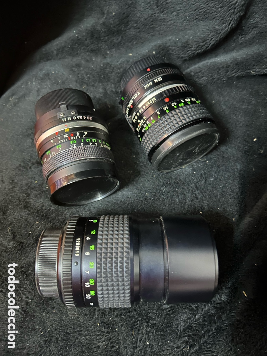 C&aacute;mara de fotos: Set, c&aacute;mara Minolta SR T 101B, objetivos, caja &hellip; - Foto 5