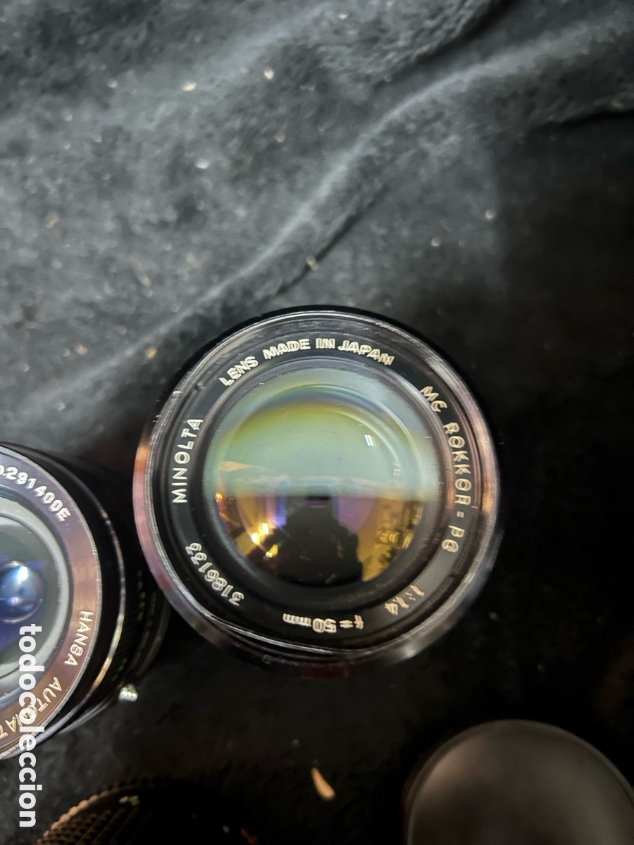 C&aacute;mara de fotos: Set, c&aacute;mara Minolta SR T 101B, objetivos, caja &hellip; - Foto 7