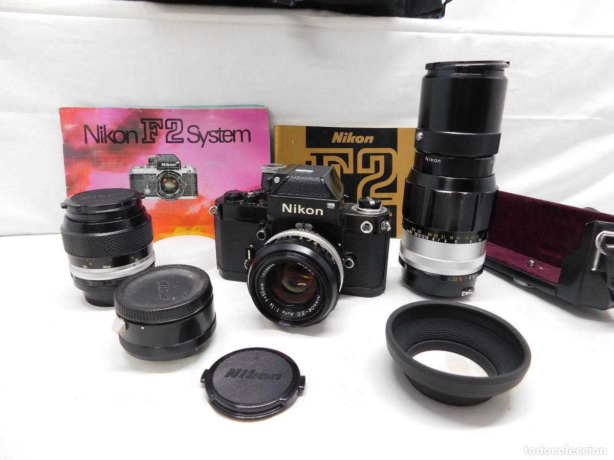 C&aacute;mara de fotos: NIKON F2 NEGRA - CON VARIOS OBJETIVOS - Foto 1