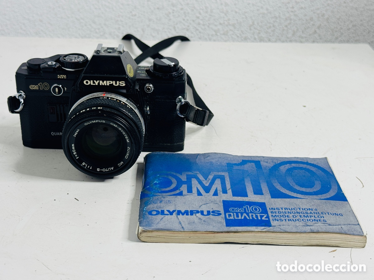 C&aacute;mara de fotos: Olympus OM-10 SLR 35mm Film Camera Zuiko AUTO-S 50mm 1:1.8 No Funciona Solo Piezas