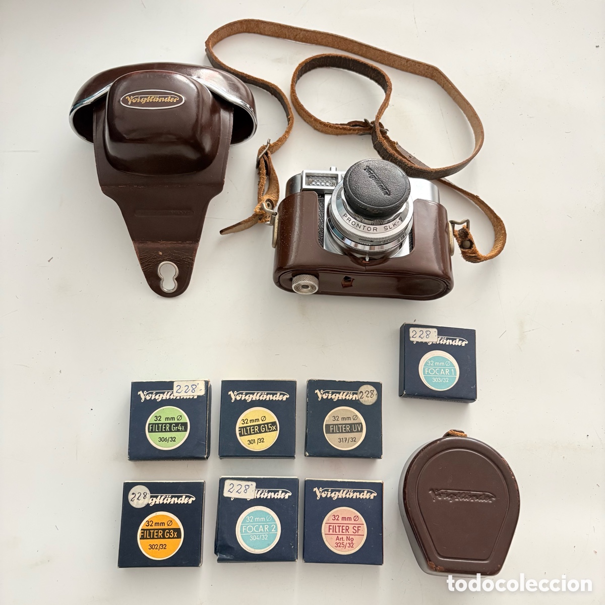 C&aacute;mara de fotos: camara de fotos de 1960 Voigtlander Vitomatic IIa con filtros