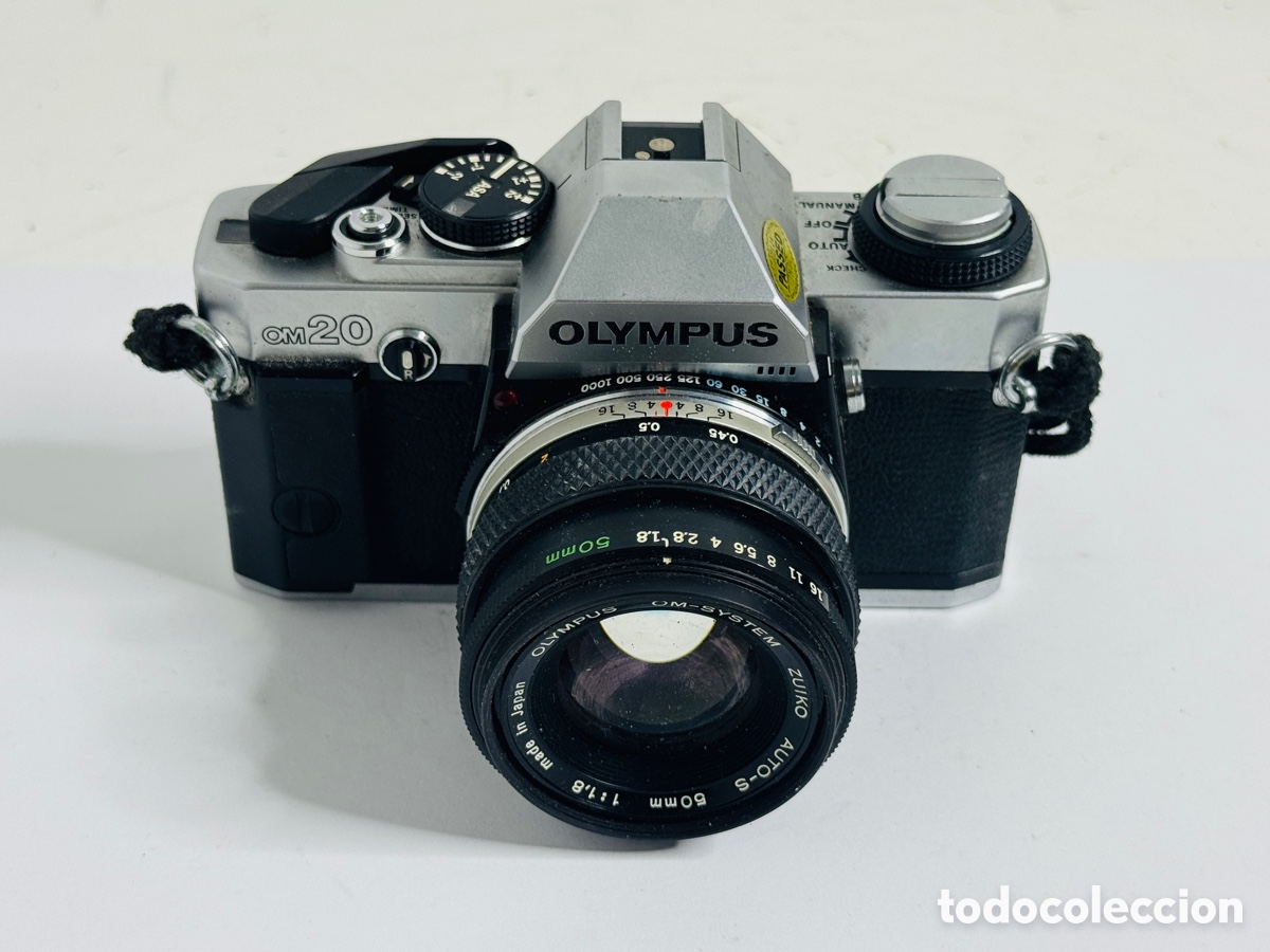 C&aacute;mara de fotos: Olympus OM-20 SLR 35mm Film Camera Zuiko AUTO-S 50mm 1:1.8 No Funciona Solo Piezas