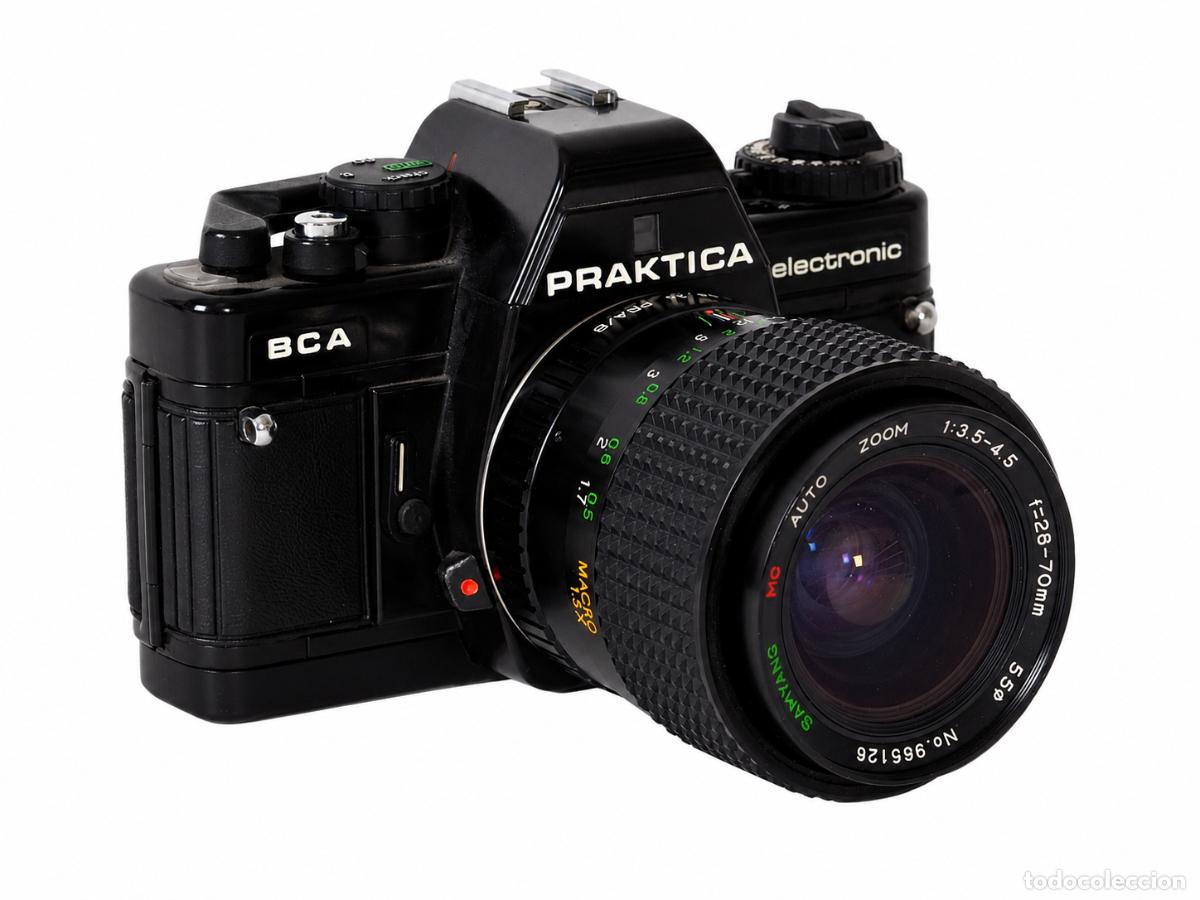 C&aacute;mara de fotos: Praktica BCA Electronic con objetivo Samyang 28-70 mm