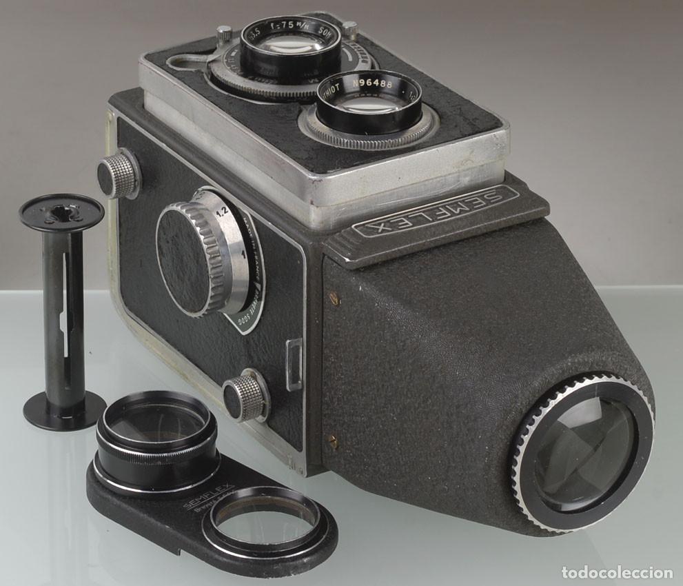 C&aacute;mara de fotos: rara c&aacute;mara bi&oacute;ptica Sem Semflex (Francia, 1960) _ objetivo Berthiot 75mm f/3,5