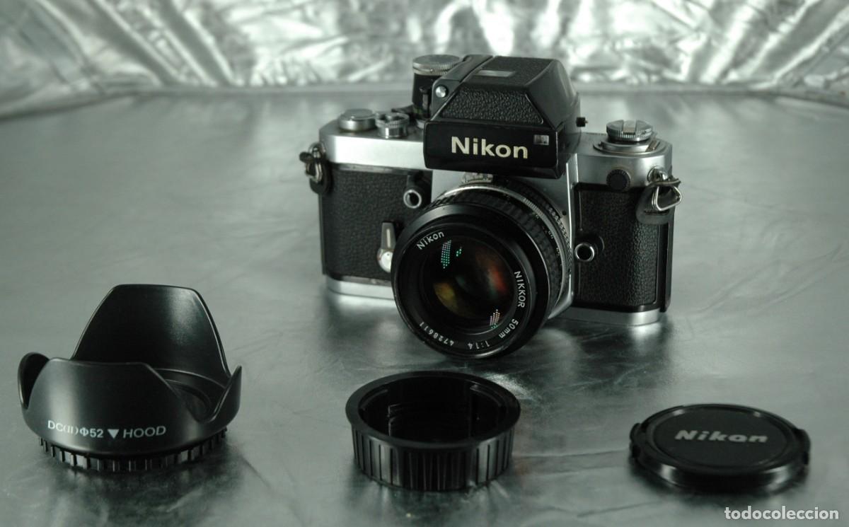 C&acirc;maras de fotos: CAMARA NIKON F2 PHOTOMIC DP-1 CON OBJETIVO NIKKOR DE 50MM 1:1,4 (262)