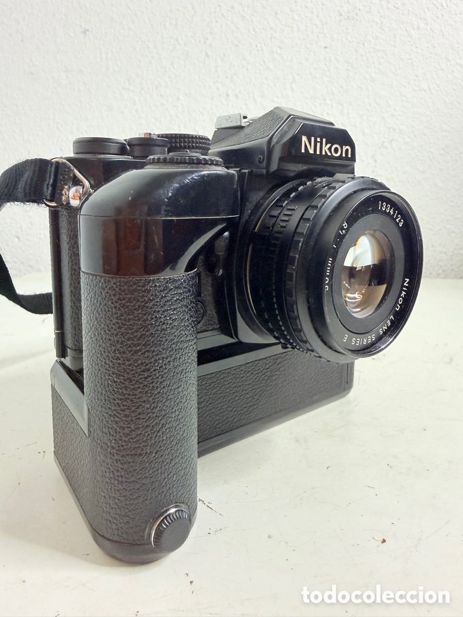 C&aacute;mara de fotos: Nikon FM Camera & Nikon MD-12 Usado Sin Comprobar. - Foto 6
