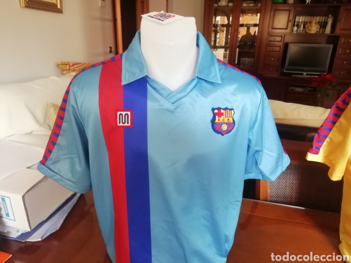 camiseta barcelona amarilla y roja