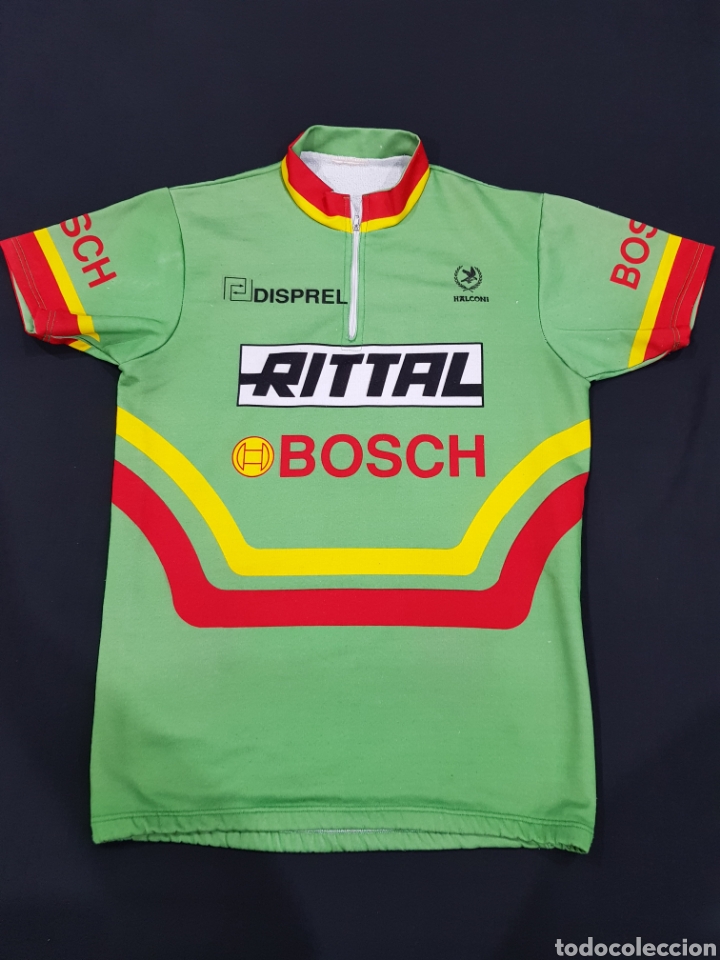 Sports collectibles: Maillot Camiseta Ciclismo Disprel Halconi Rittal Bosch Vintage Retro