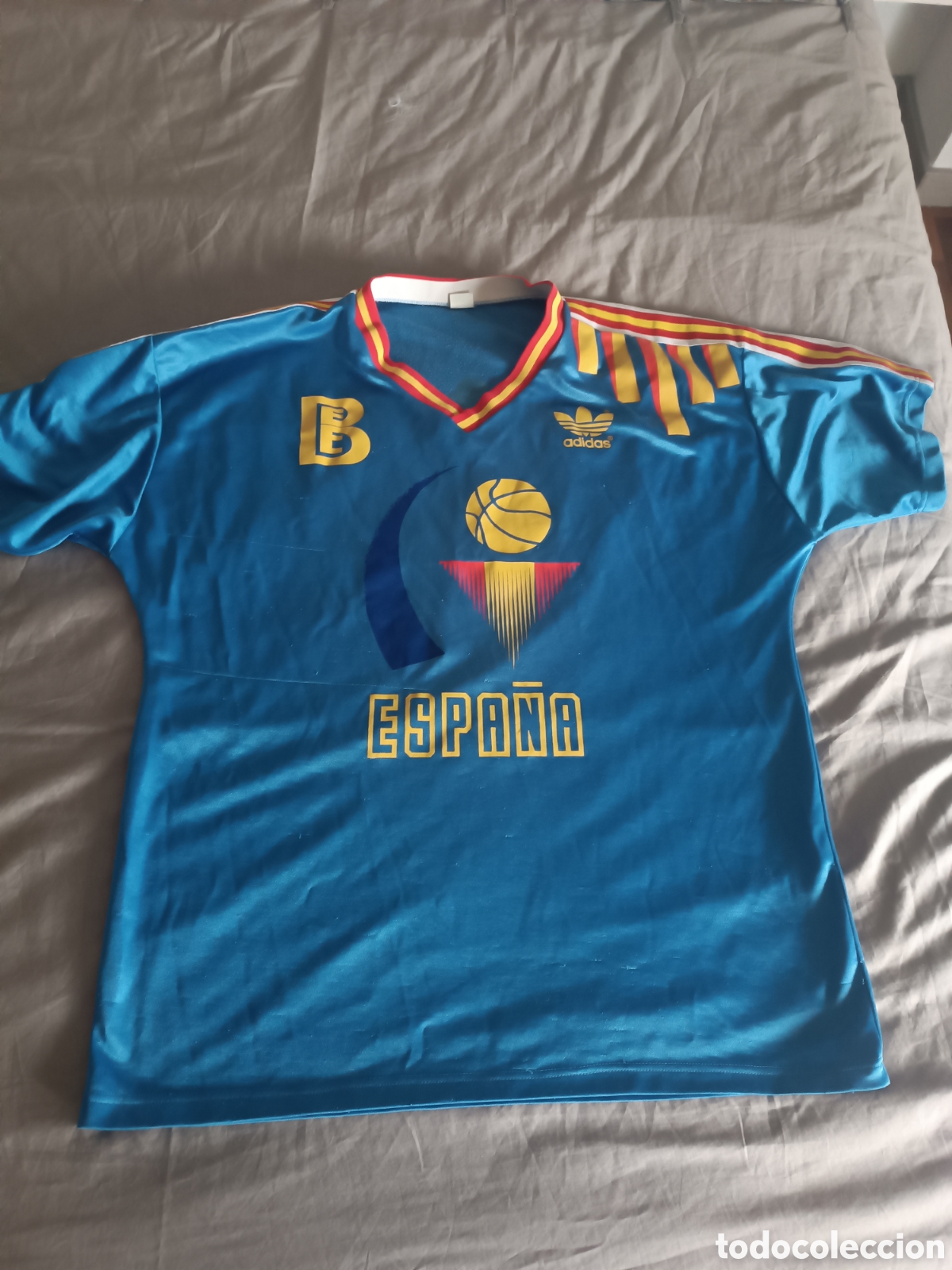 camiseta antigua baloncesto españa - Compra venta en todocoleccion