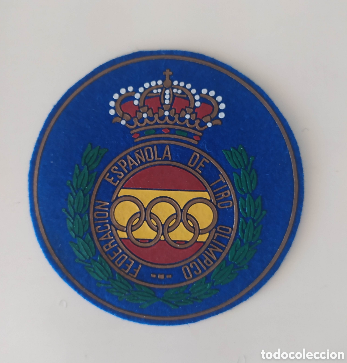 Coleccionismo deportivo: Parche Tiro Ol&iacute;mpico - Foto 2