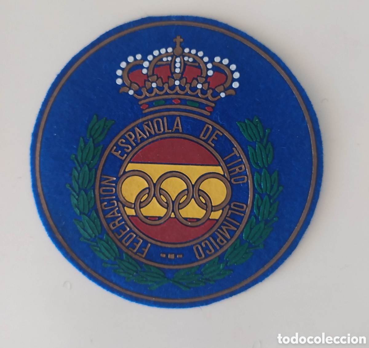 Coleccionismo deportivo: Parche Tiro Ol&iacute;mpico - Foto 1