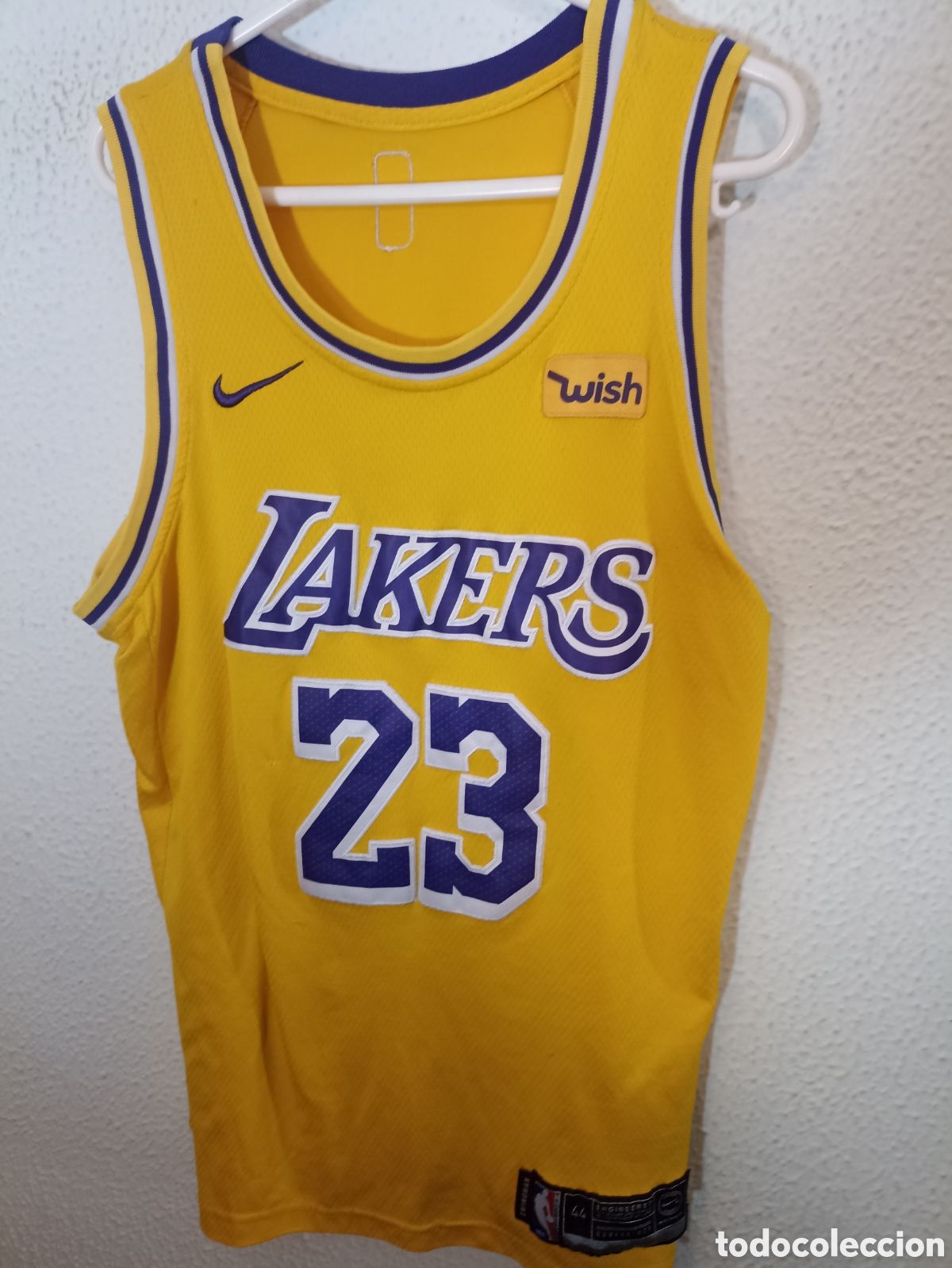 Authentic lebron hotsell laker jersey