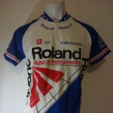 Coleccionismo deportivo: MAILLOT CICLISMO ROLAND 1988. CYCLING JERSEY. JESPER SKIBBY, HERMAN FRISON, LUC ROOSEN