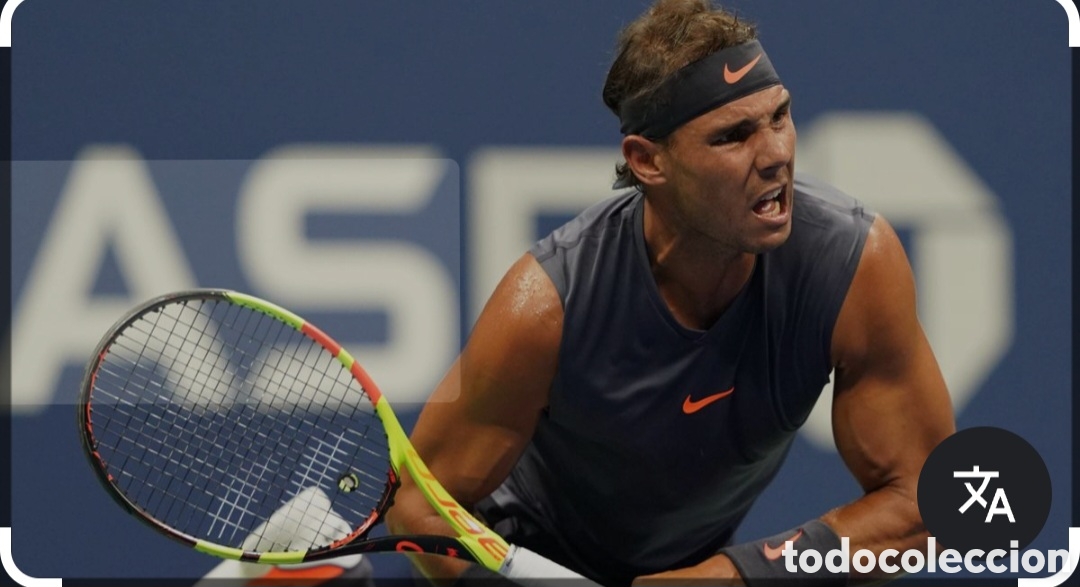 Coleccionismo deportivo: Rafa Nadal utilizada us open 2018 - Foto 2