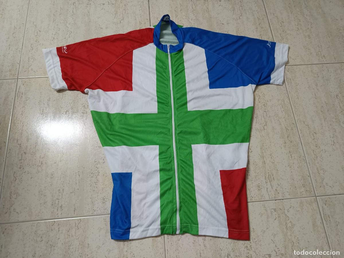Coleccionismo deportivo: MAILLOT CICLISMO COLORES MIX BANDERA ITALIA Y FRANCIA TALLA XXL