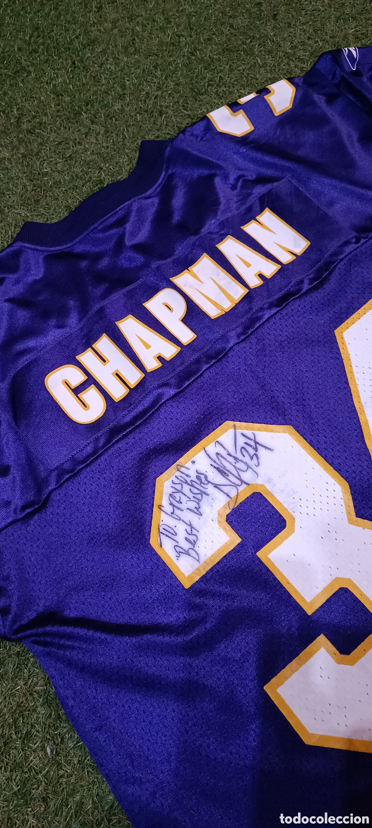 Coleccionismo deportivo: Firma Doug Chapman #34 - Foto 5