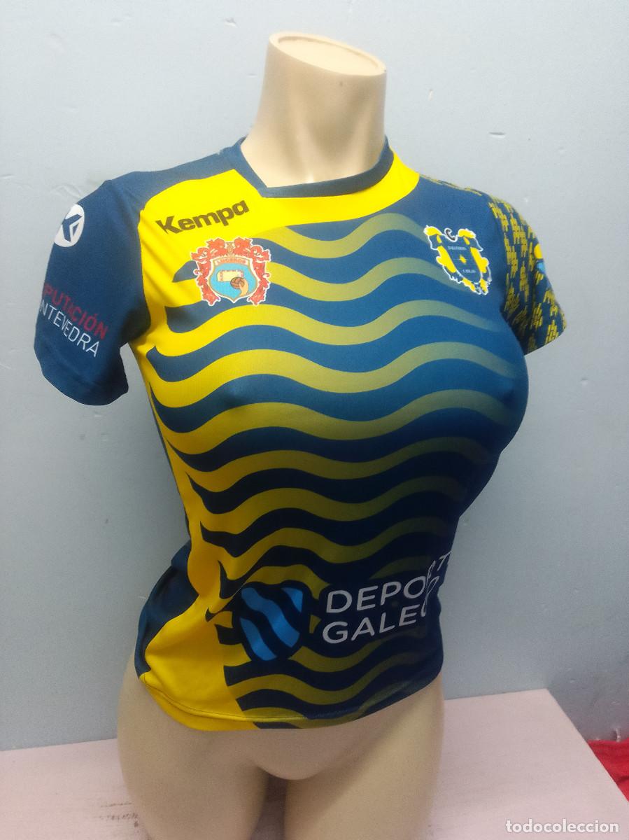 Coleccionismo deportivo: Cangas de Morrazo Balonmano Galicia chcia mujer girl camiseta handball handbol XS 42cts