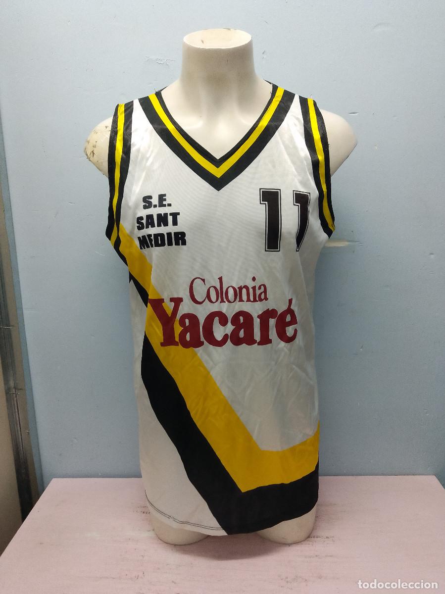 Coleccionismo deportivo: Sant Medir Barcelona 1990 Camiseta basquet montjuic basket shirt catalunya XL